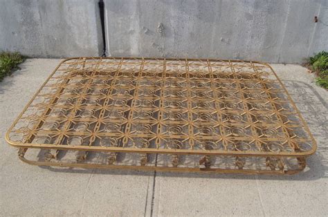 antique metal box spring|vintage metal coil bed spring.